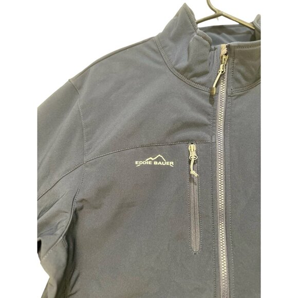 Eddie Bauer Soft Shell Jacket Men Large Blue Full Zip Waterproof Gorpcore Office - Picture 11 of 16